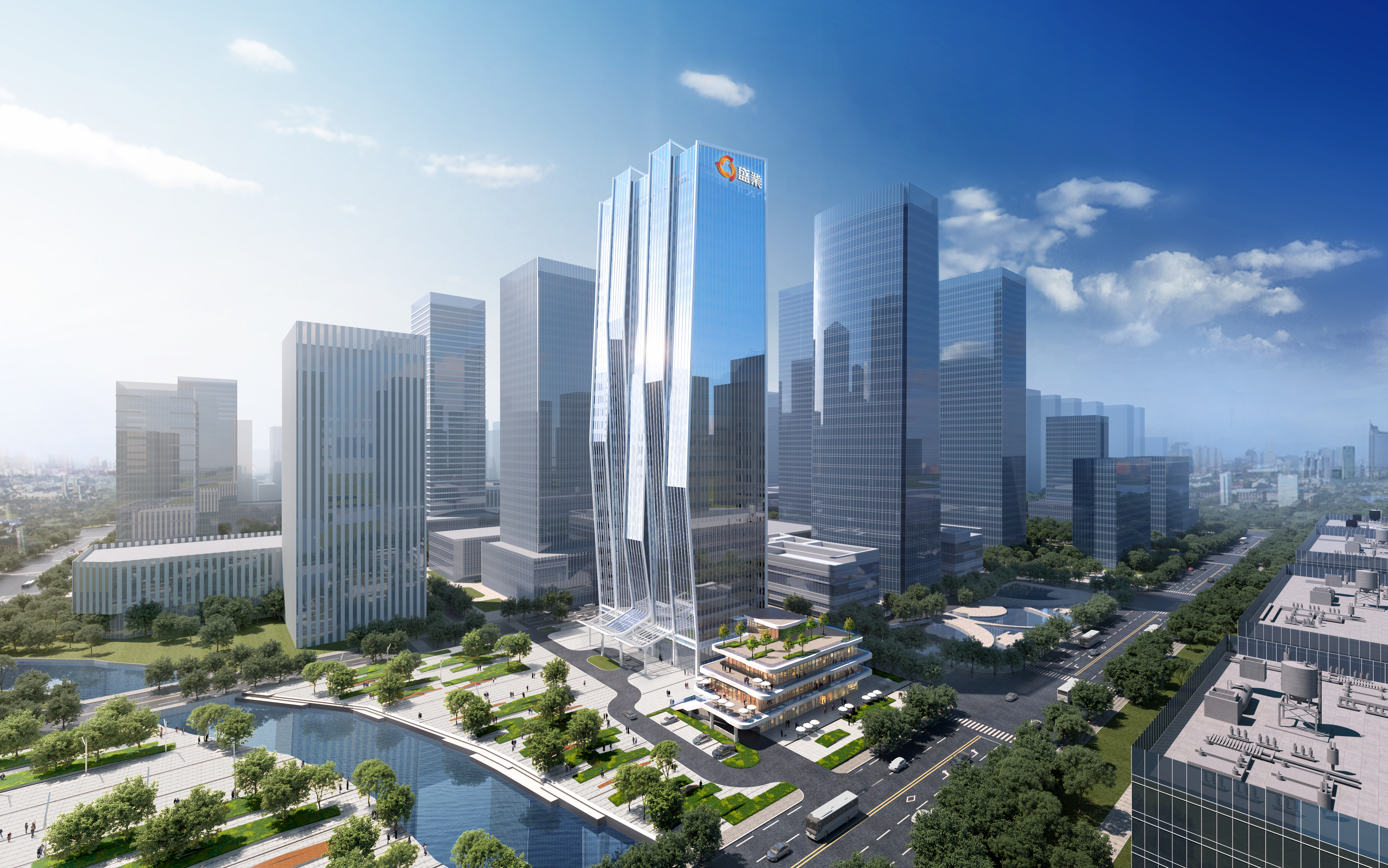 喜封金顶！公海5500线路检测华东总部——“AI未来之城”封顶典礼圆满进行